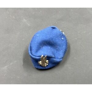 Vintage Barbie American Airlines Stewardess #984 Blue Hat w/ Metal AA Wings B5